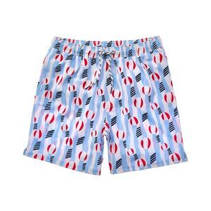 Snapper Rock Mens  Beach Bounce Sustainable Volley Swim Short, Blue